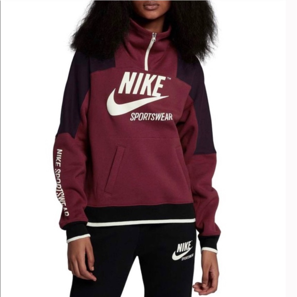 Nike Sportswear Archive Hoodie Red Wine